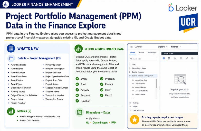Looker Finance ppm data enhancement